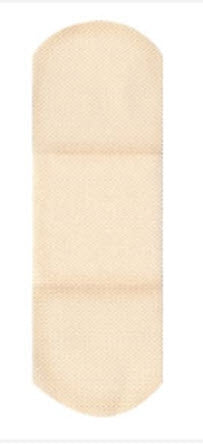American White Cross First Aid Fabric Adhesive Strip 1 x 3 Inch Tan Sterile