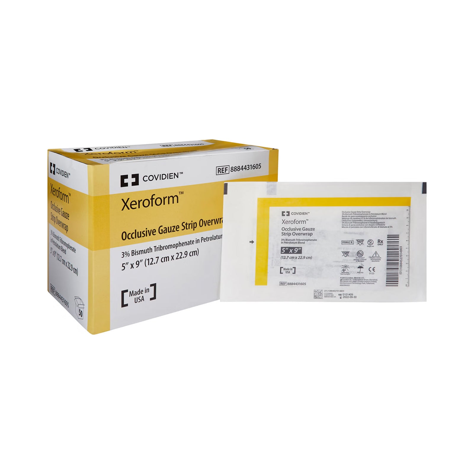 Cardinal Health Xeroform Overwrap Dressing 5 x 9 Inch