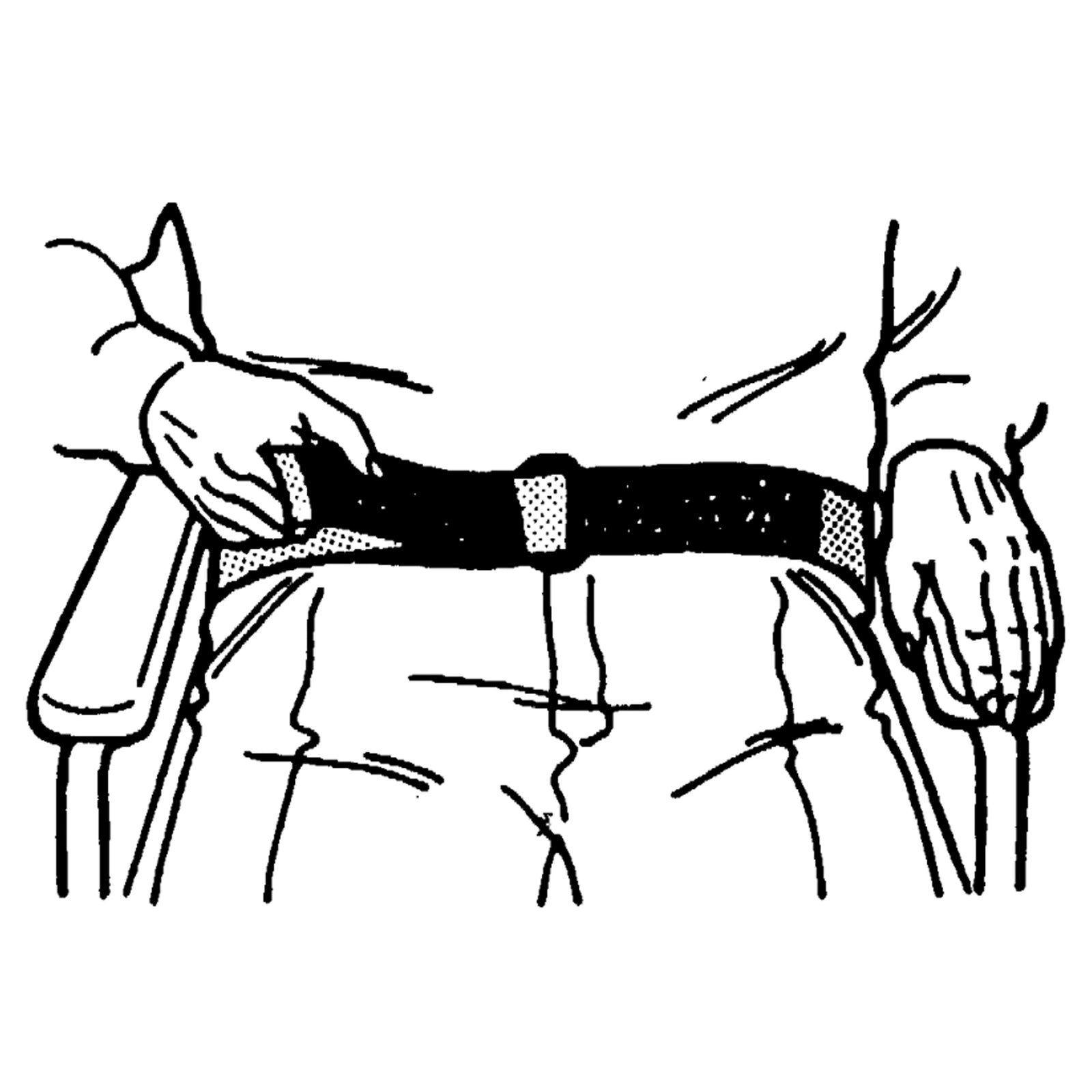 Skil-Care Wheelchair Safety Belt with Hook and Loop Closure