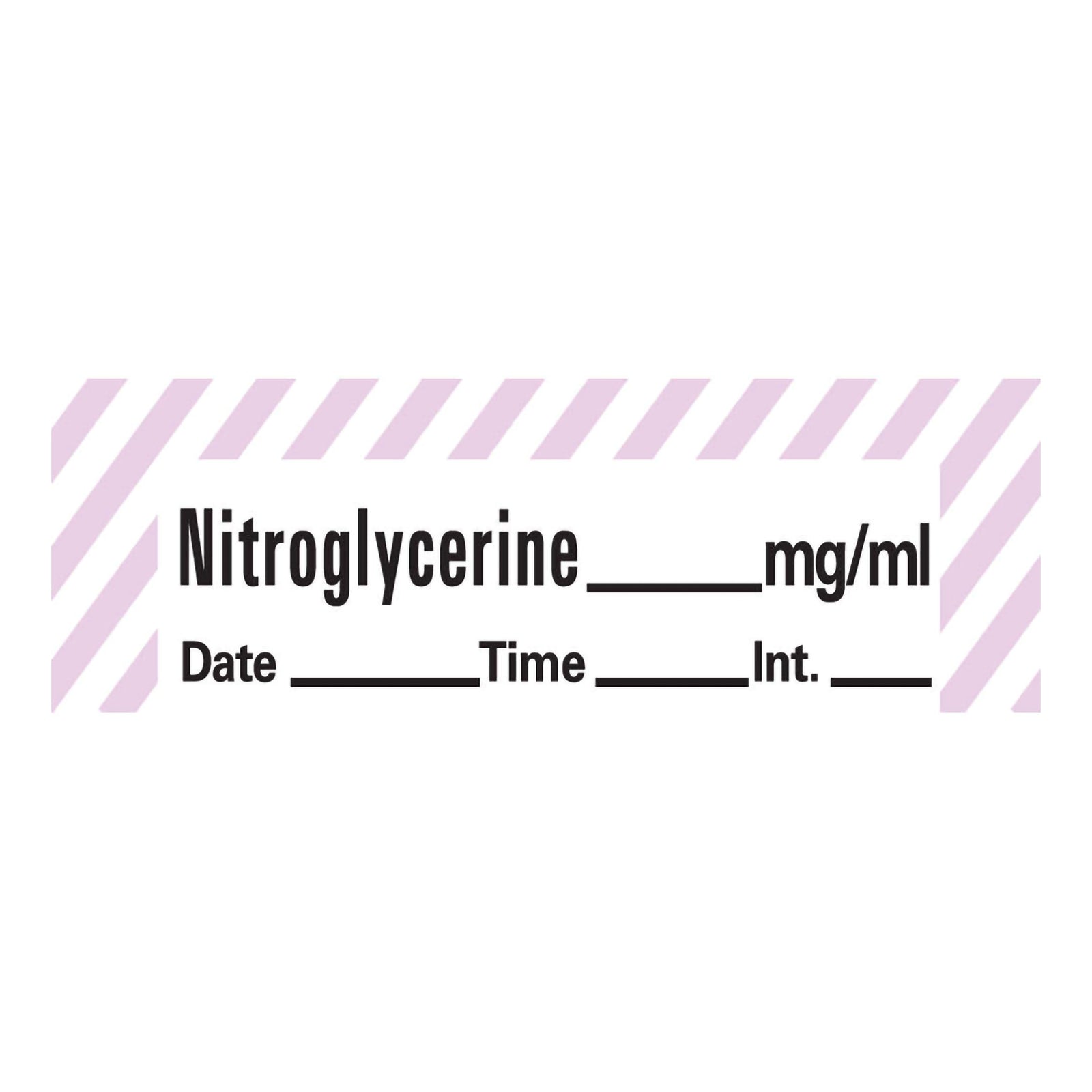 PDC Healthcare Nitroglycerine Label, White/Violet, 333/Roll