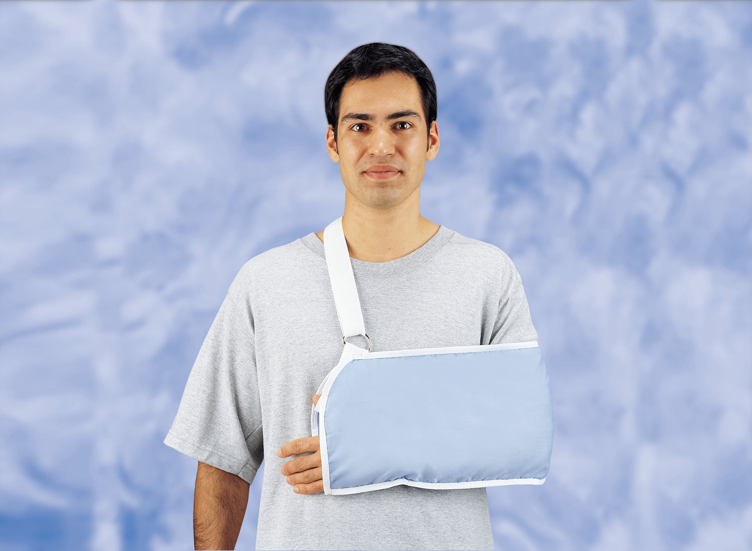 DeRoyal Arm Sling with Shoulder Pad, Large, Blue