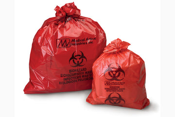 Red Biohazard Waste Bag 38 x 45 Inch 44 Gallon
