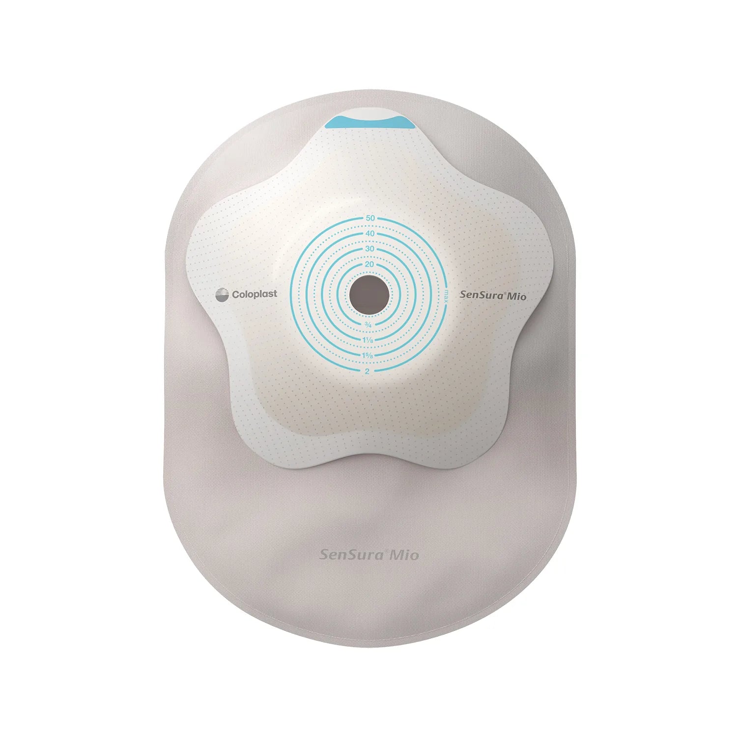 Coloplast SenSura Mio Flip 1-Piece Closed Pouch, Convex Light, Maxi, Opaque with Inspection Window, Cut-to-Fit, 3/8 in - 2 in Stoma