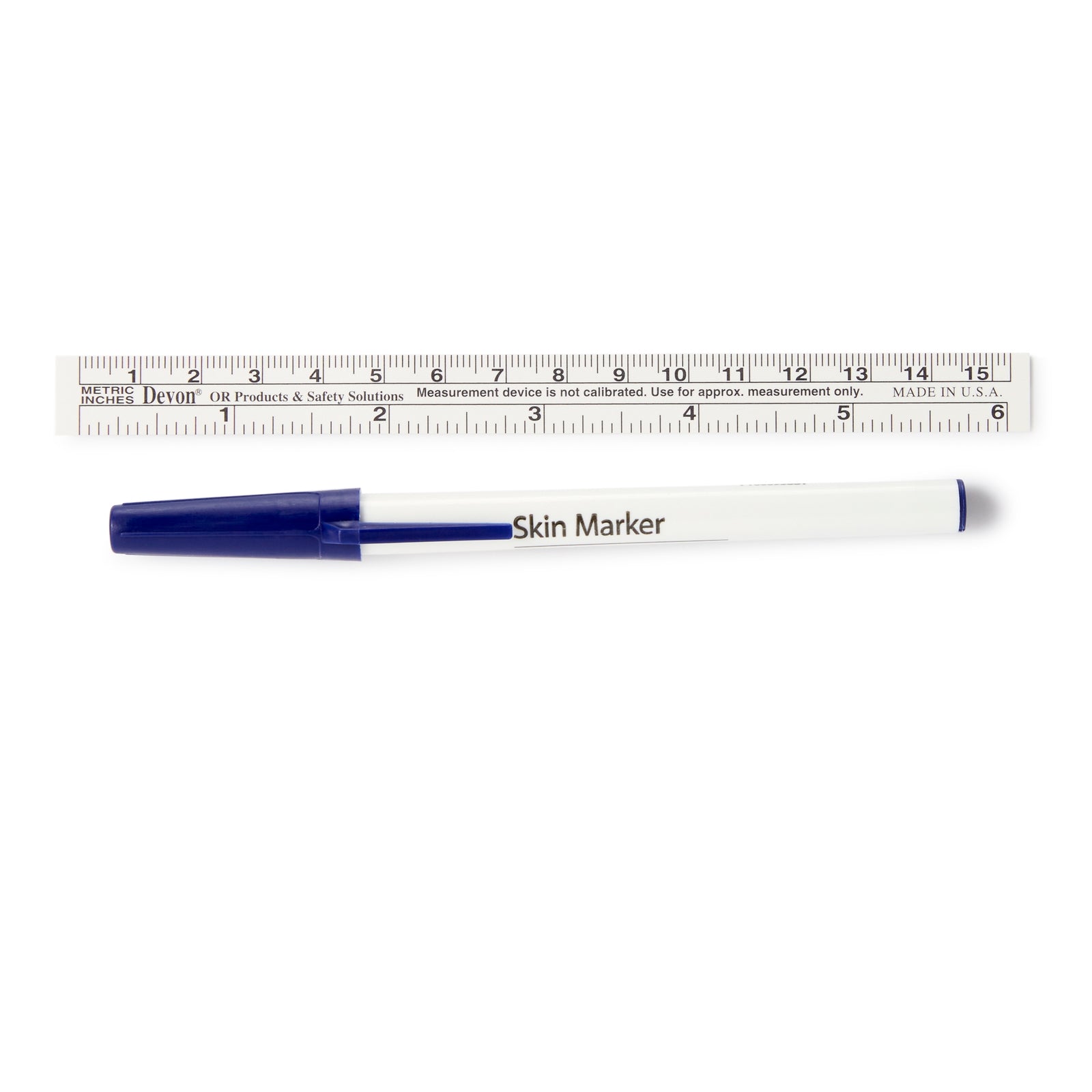 Devon Gentian Violet Skin Marker with Ruler