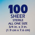 Stat Strip® Adhesive Strip 3/4 x 3 Inch Tan Sterile - Case of 1200