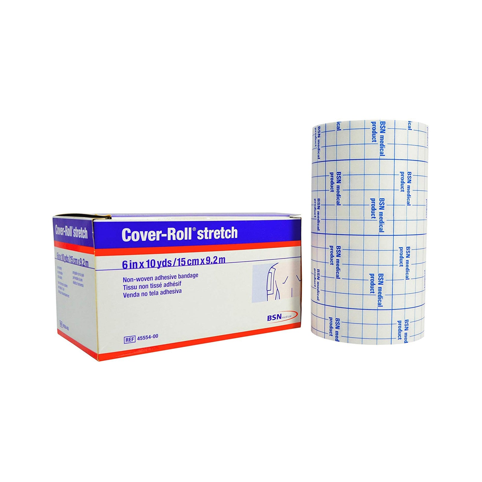 Cover-Roll Stretch Dressing Retention Tape with Liner, 6 Inch x 10 Yard