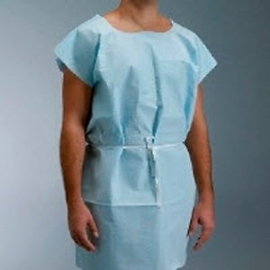 Patient Exam Gown Medium/Large White Disposable