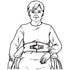 Skil-Care™ Wheelchair Safety Belt with Hook and Loop Closure