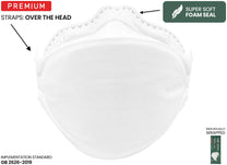 Stapled Rubber Bands / Regular / White