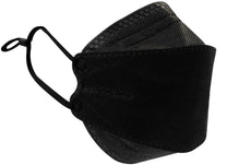 3D KN95 Adjustable Earloops / Black / Small