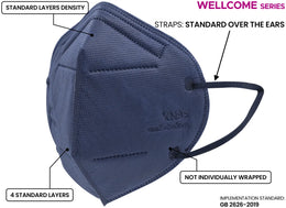KN95 Mask Wellcome Series Face Mask | Budget-friendly, Elastic Ear Loops