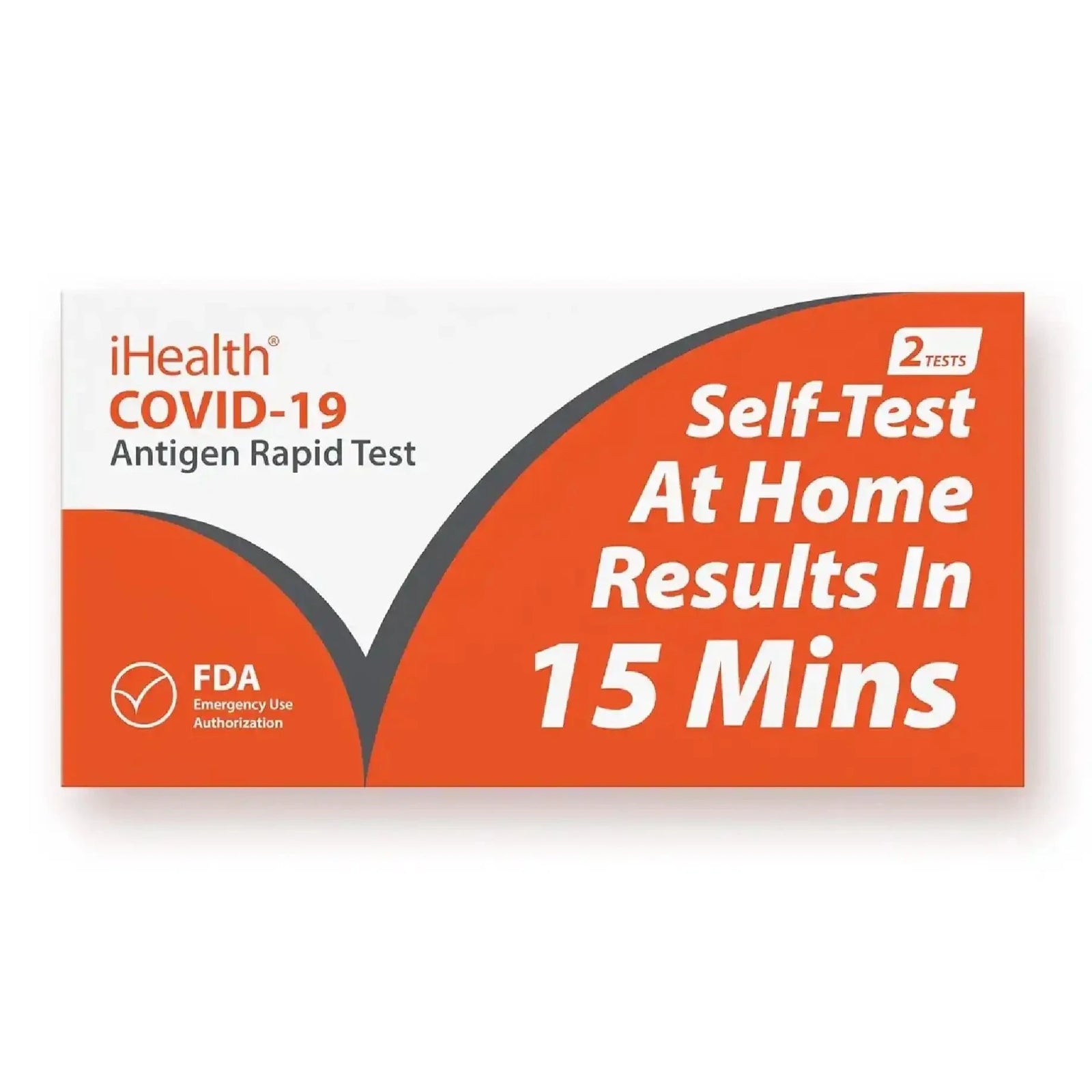 iHealth COVID-19 Antigen Rapid Self-Test (2 tests)