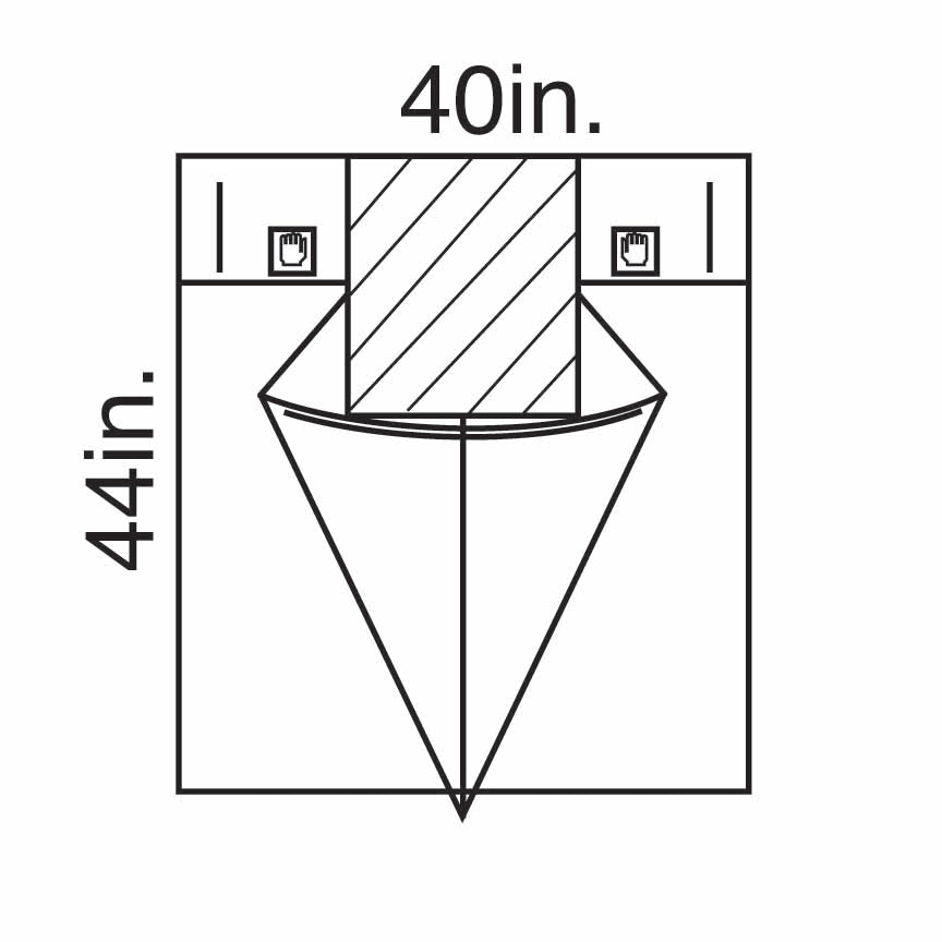 O&M Halyard Under Buttocks Drape 40" x 44" Sterile
