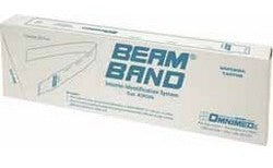 Beam® Write On Identification Wristband with Adhesive Closure - White, 1 x 11 Inch