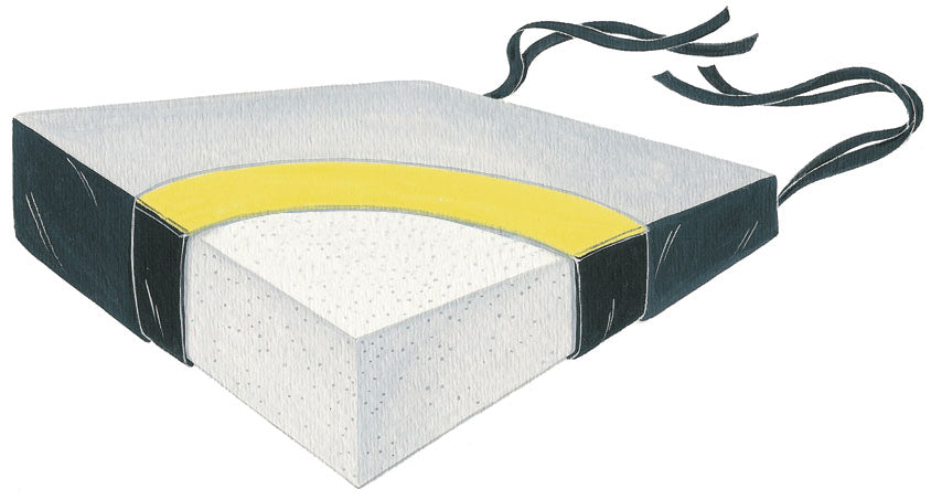 Skil-Care™ Wedge Seat Cushion 18" W x 16" L x 4 to 2" D
