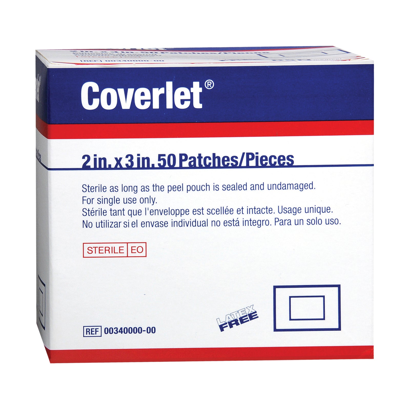 Coverlet Adhesive Patch Dressing, 2" x 3"