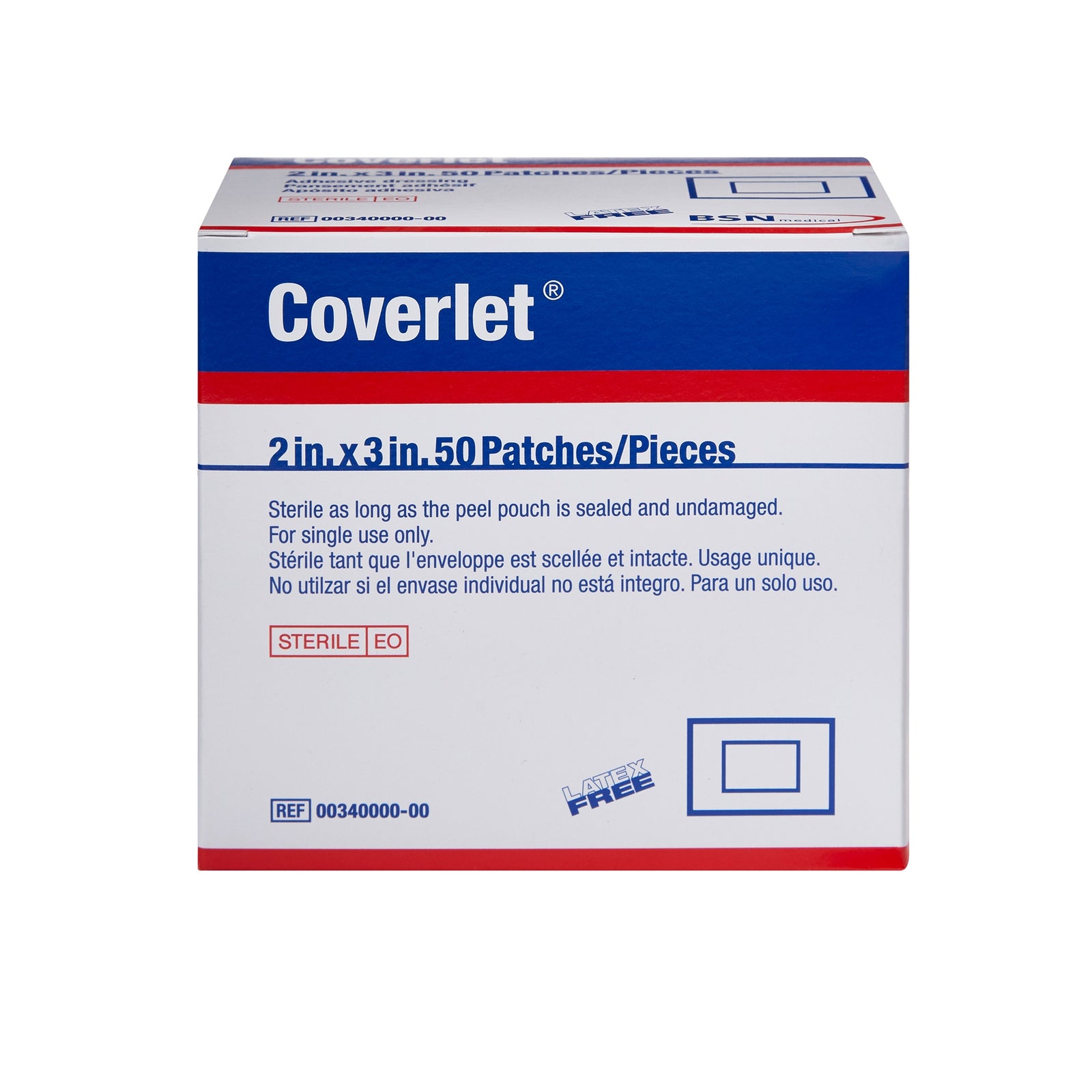 Coverlet Adhesive Patch Dressing, 2" x 3"