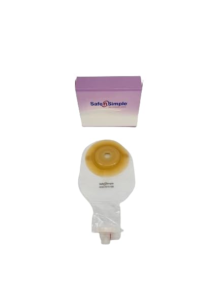 Safe N Simple Urostomy One Piece Pouch with Valve and Belt Tabs