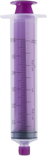 AMSure Flat Top Piston Syringe, 60 mL, with ENFit Tip, Non-Sterile