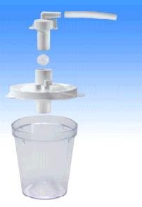 Drive Medical 800cc Unassembled Collection Container