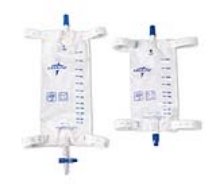 Medline Leg Bag with Slide-Tap and Comfort Straps, Medium 19 oz