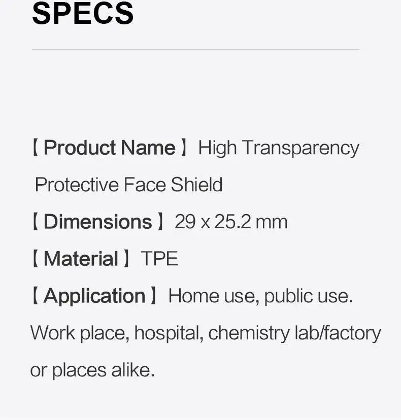 Black Tpe Face Shield Default