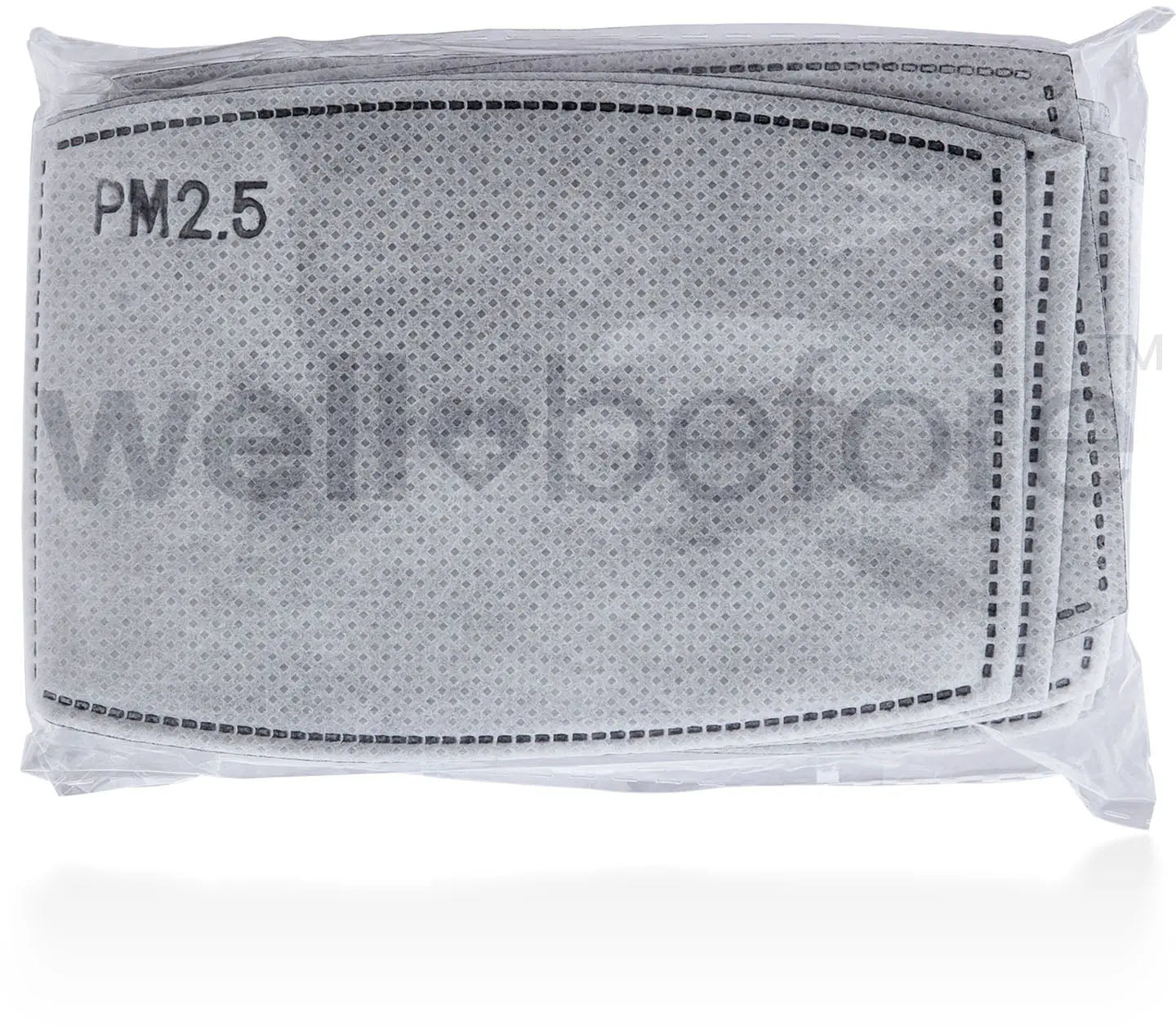 PM 2.5 Filter - 5 Layers - Meltblown + Activated Carbon Fabric - 10 Pack