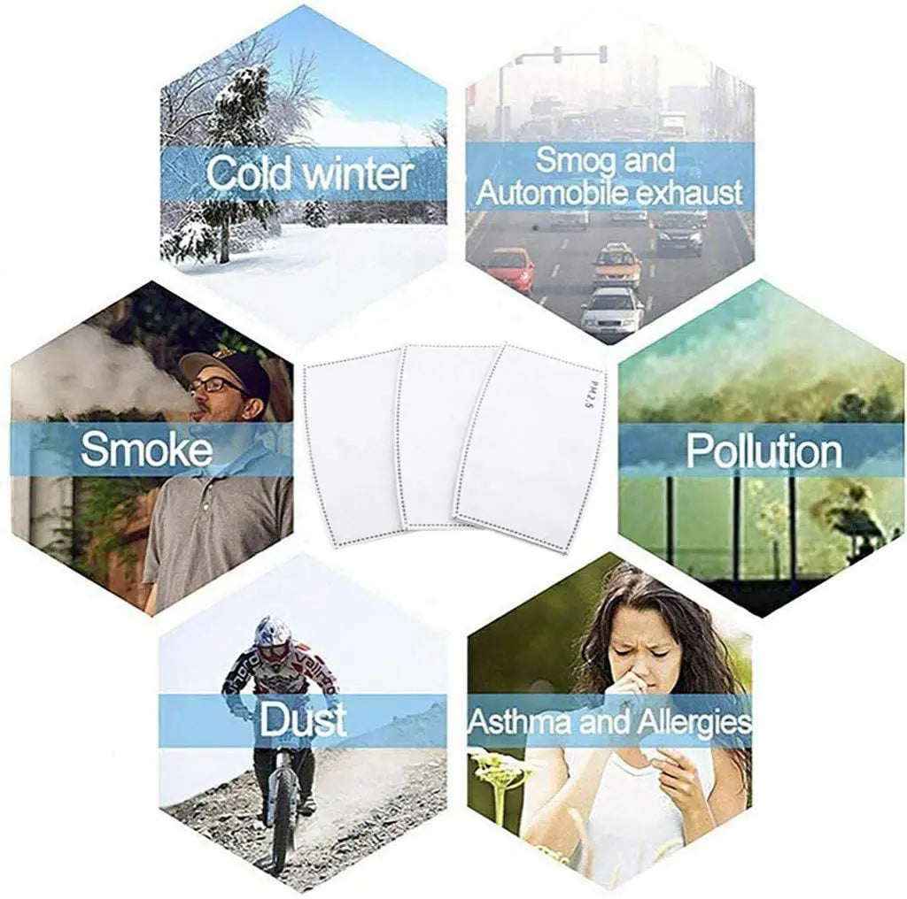 Pm 2.5 Filter - 5 Layers Meltblown + Activated Carbon Fabric 10 Pack Default