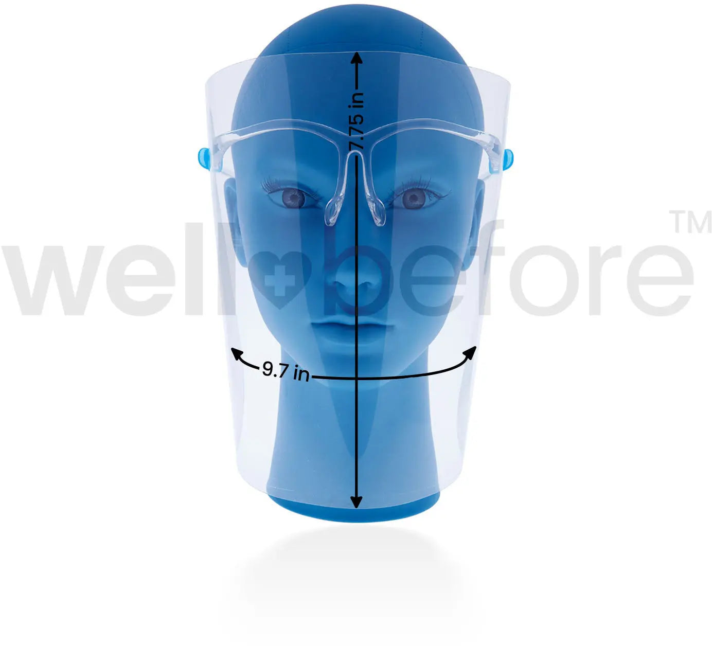 Frame Face Shields - Crystal Clear Vision - Replaceable Visors