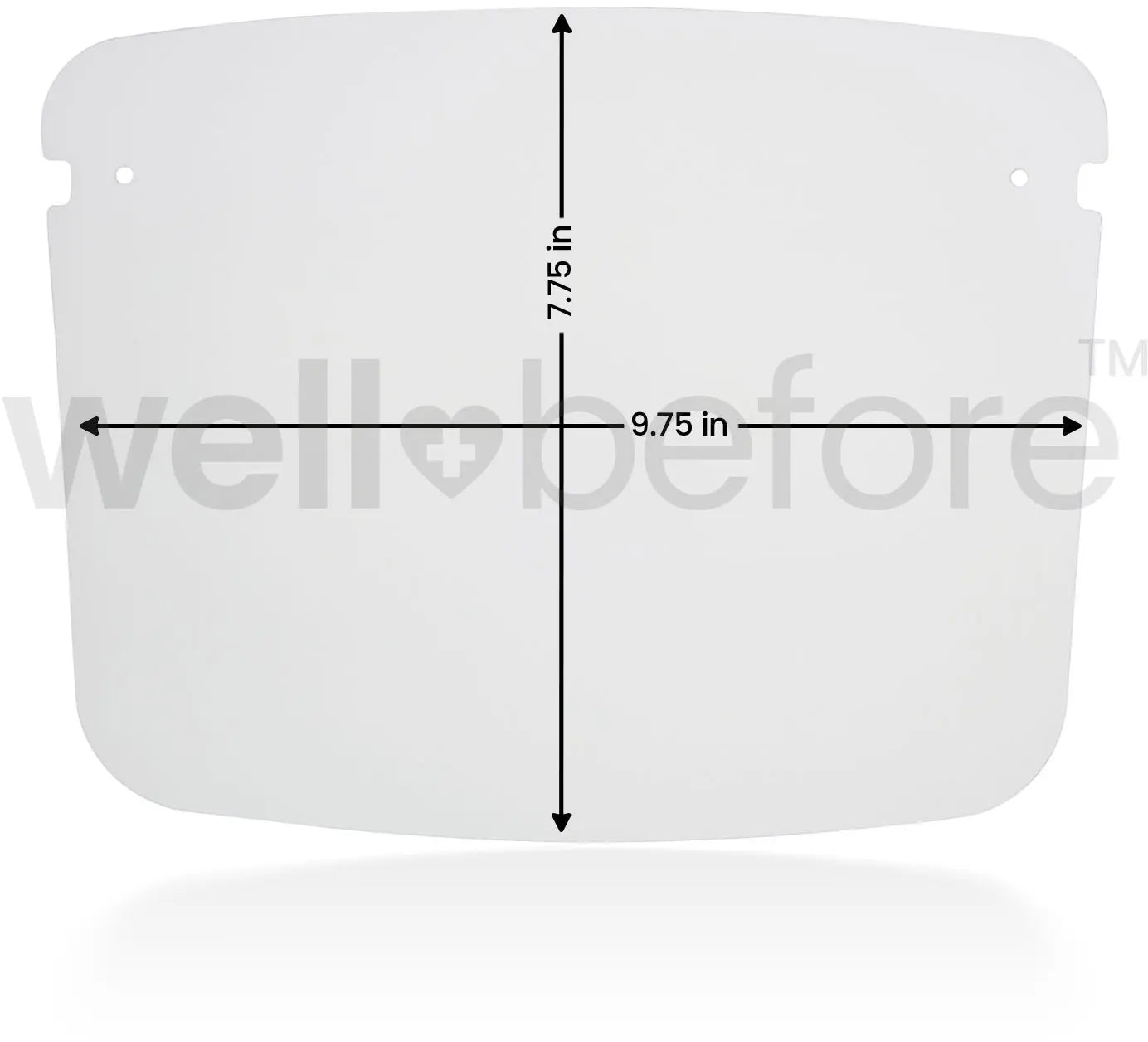 Clear Plastic Replacement Visors For Full Frame Face Shield