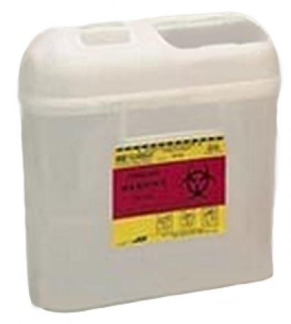 Becton Dickinson Sharps Container, Pearl, 5.4 Quart, Side Entry