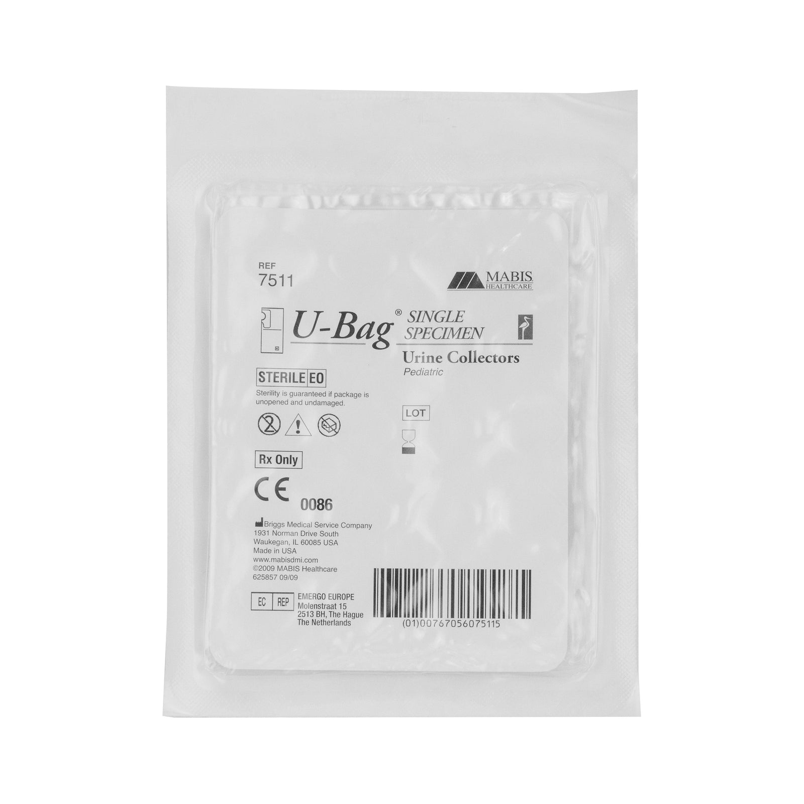 ASPEN SURGICAL P U-Bag Pediatric Urine Collection Bag, Sterile, 200 mL