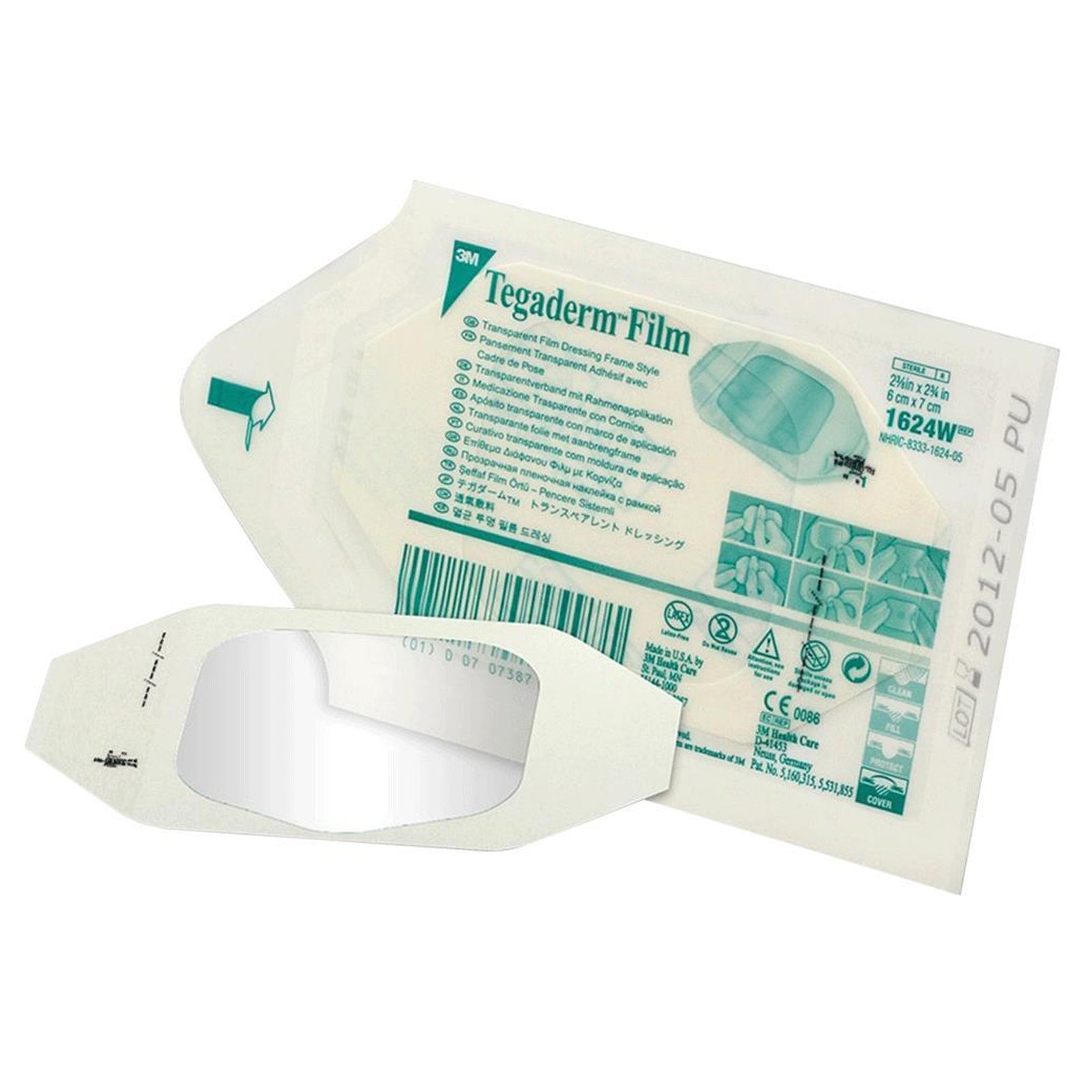 3M Tegaderm Transparent Film Dressing 2-3/8 X 2-3/4 Inch Frame Style