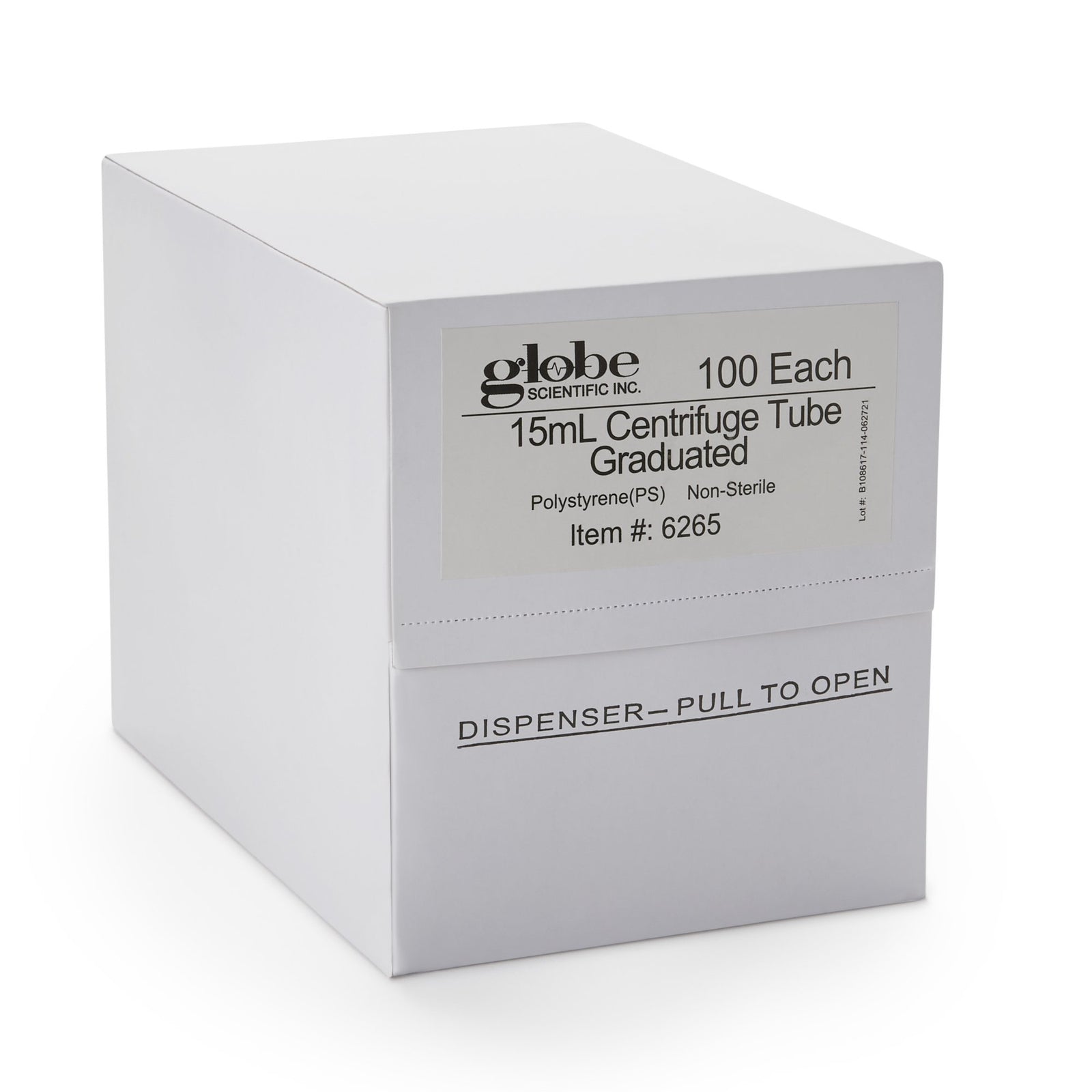 Globe Scientific Centrifuge Tube Plain 15 mL Without Closure