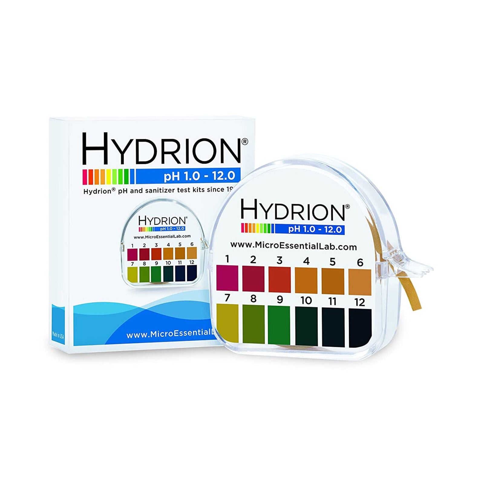 Hydrion pH Paper Roll, 1.0-12.0 Range