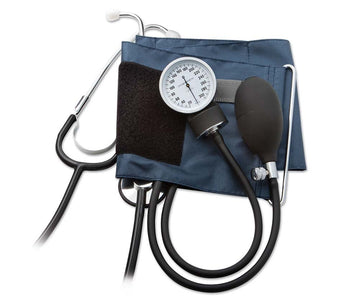 Adult Aneroid Blood Pressure Monitor with Stethoscope Set
