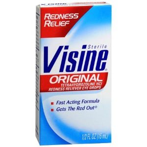 Visine Original Redness Relief Eye Drops, 0.5 oz