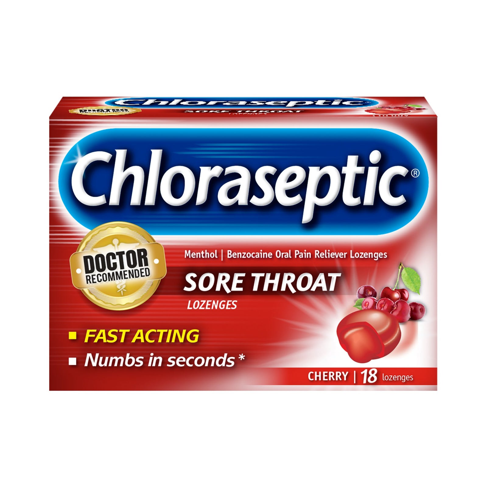 Chloraseptic® Sore Throat Relief Lozenges 1.4% Strength