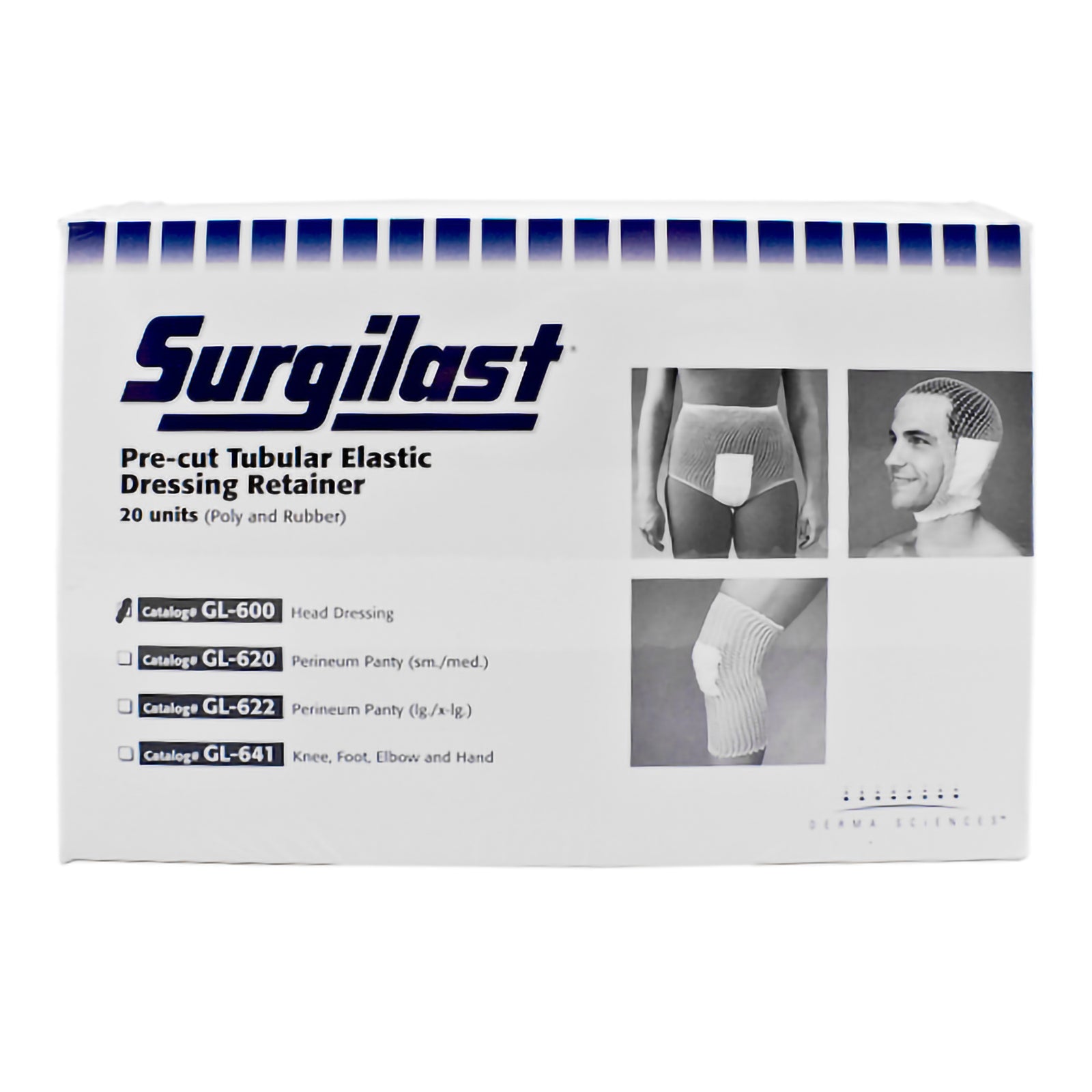 Surgilast Pre-Cut Elastic Net Retainer Dressing - One Size Fits Most Head