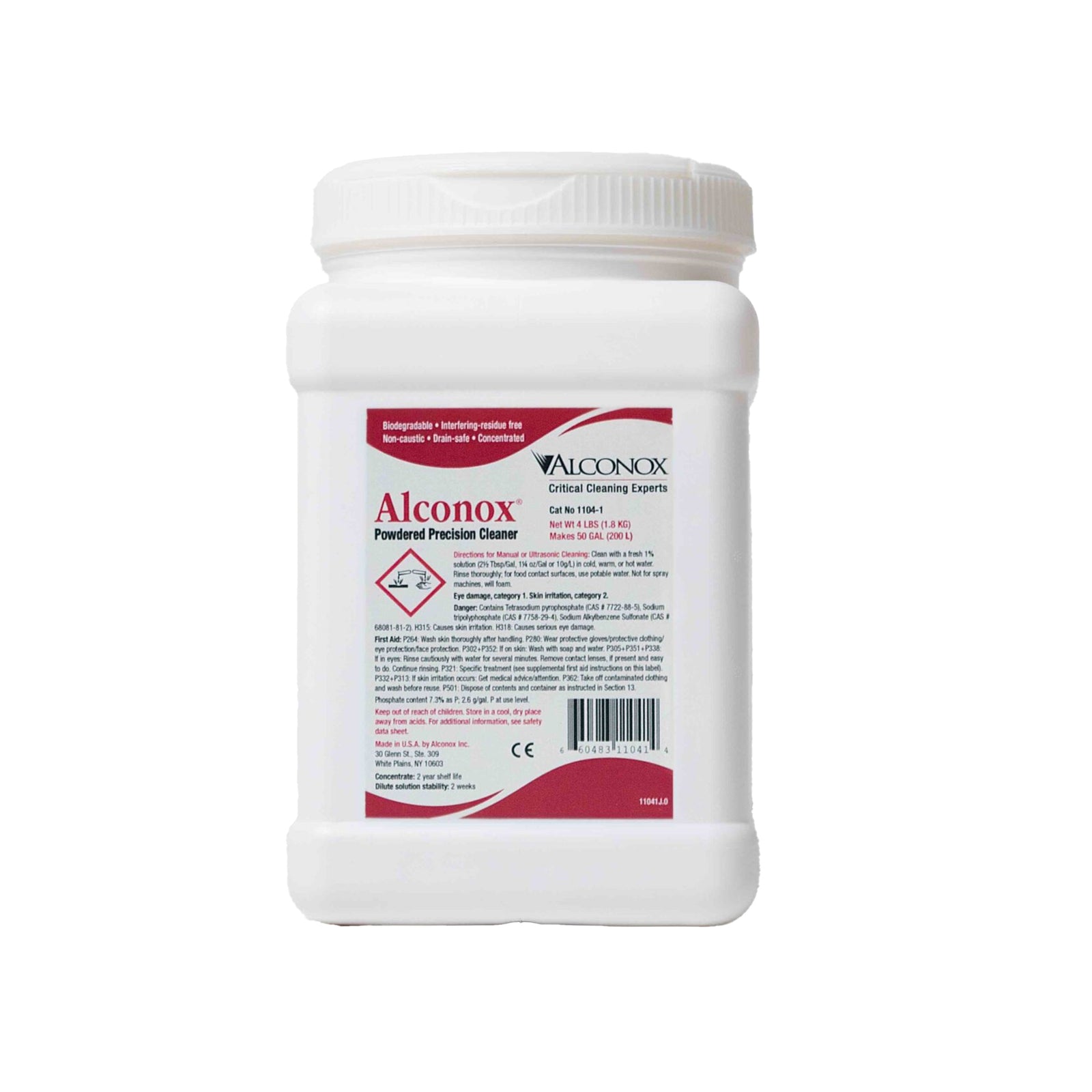 Alconox Powder Concentrate Instrument Detergent 4 lbs. Jug