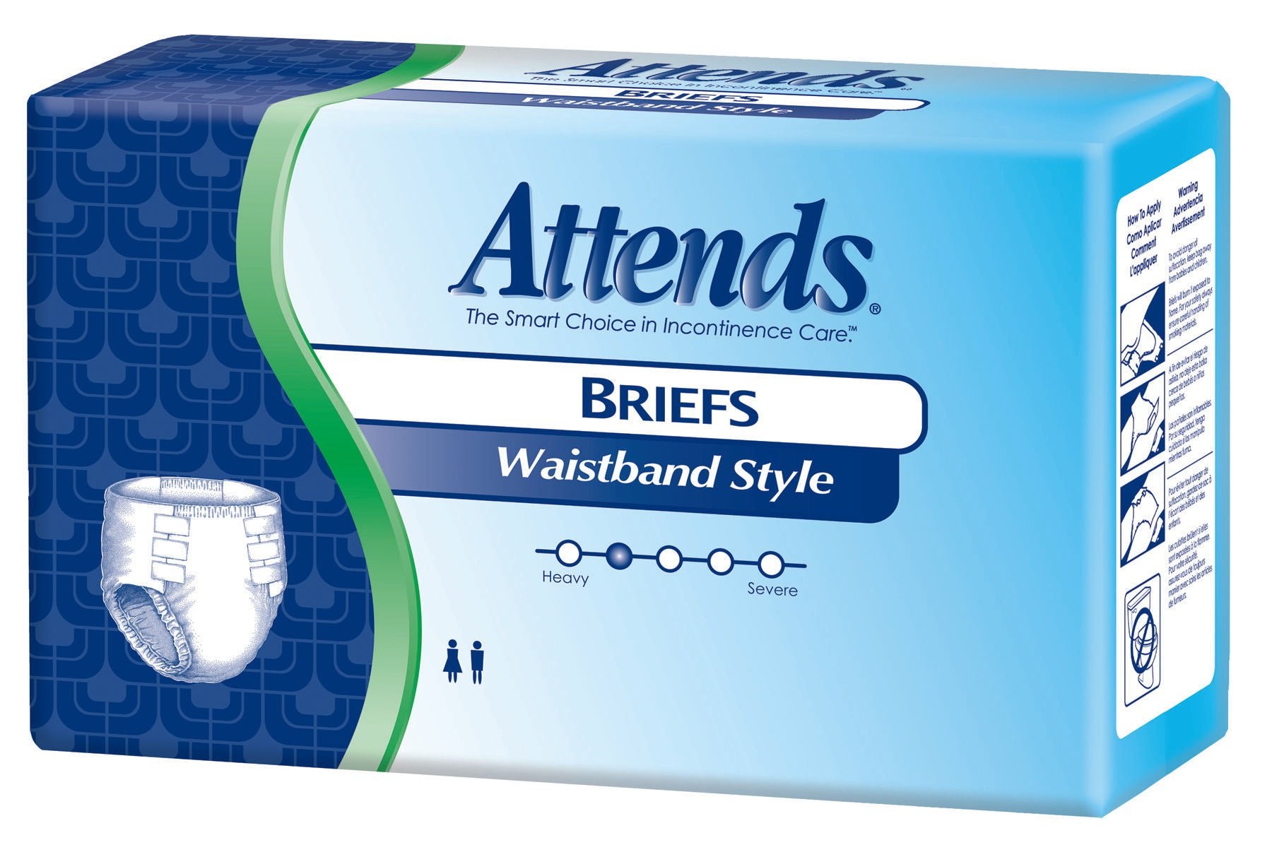 Attends Waistband Style Briefs, Large