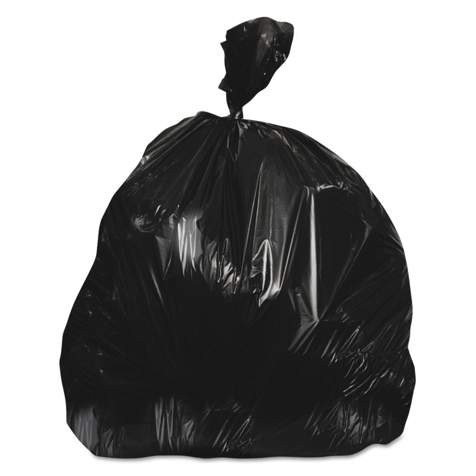 Essendant Medium Duty Black Trash Liner, 20 to 30 Gallon, 30 x 36 Inch, 0.5 mil