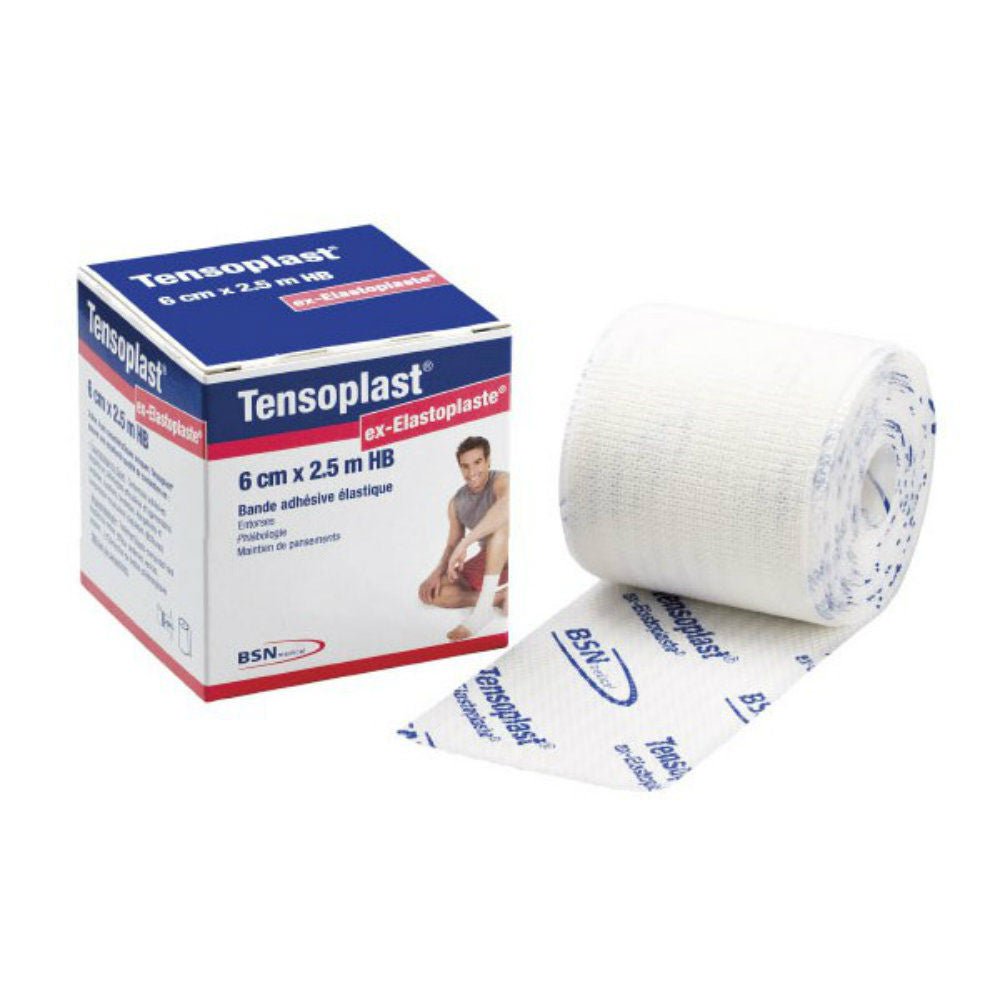 BSN Tensoplast Elastic Adhesive Bandage, White, 2 Inch x 5 Yard