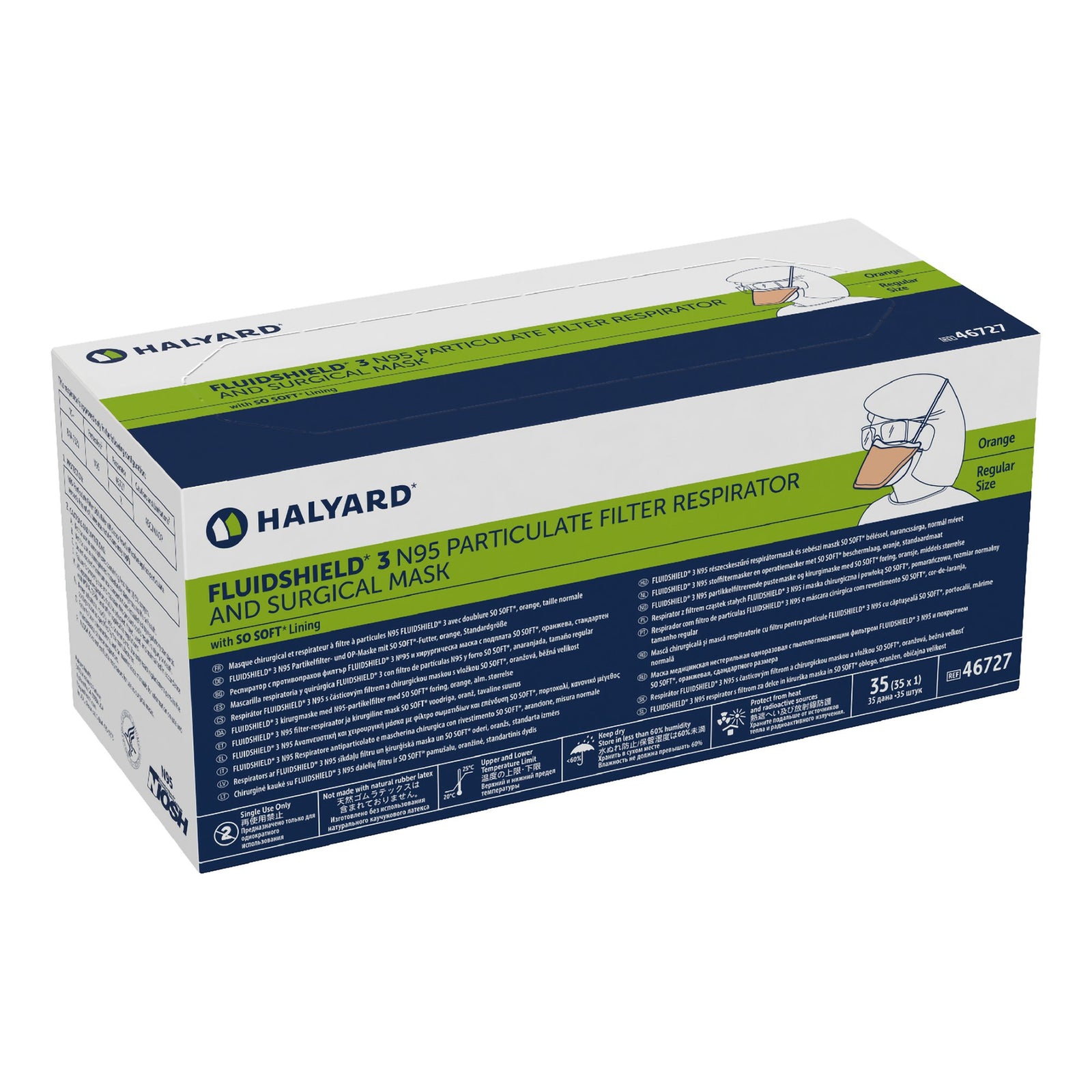 O and M HALYARD IN Respirator Surg N95