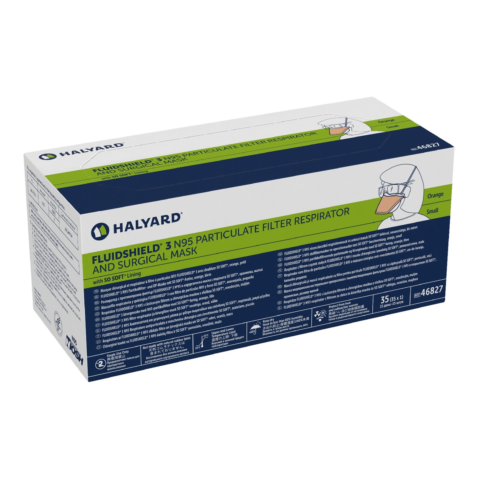 O and M HALYARD IN Respirator Surg N95