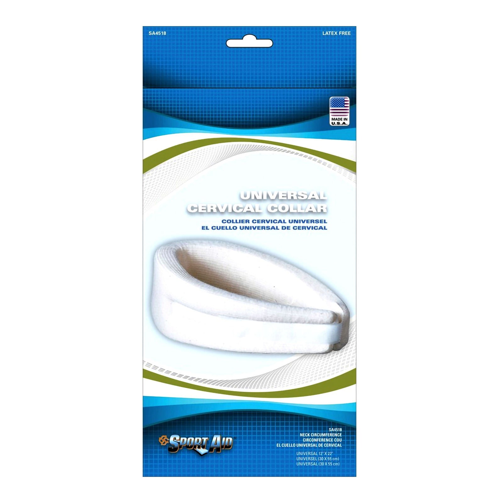 Sport Aid Universal Cervical Collar, Latex-Free