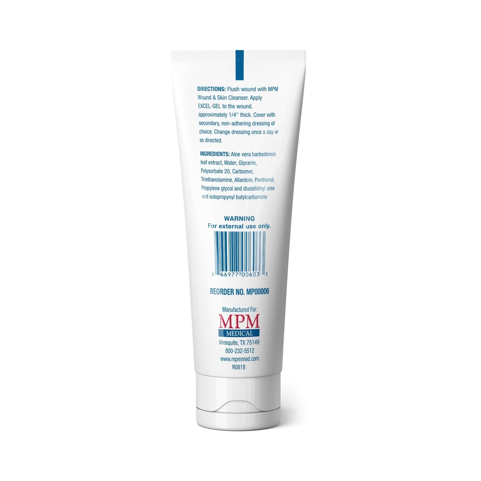 Excel-Gel™ Hydrogel Wound Dressing 4 oz. Tube - Case of 12