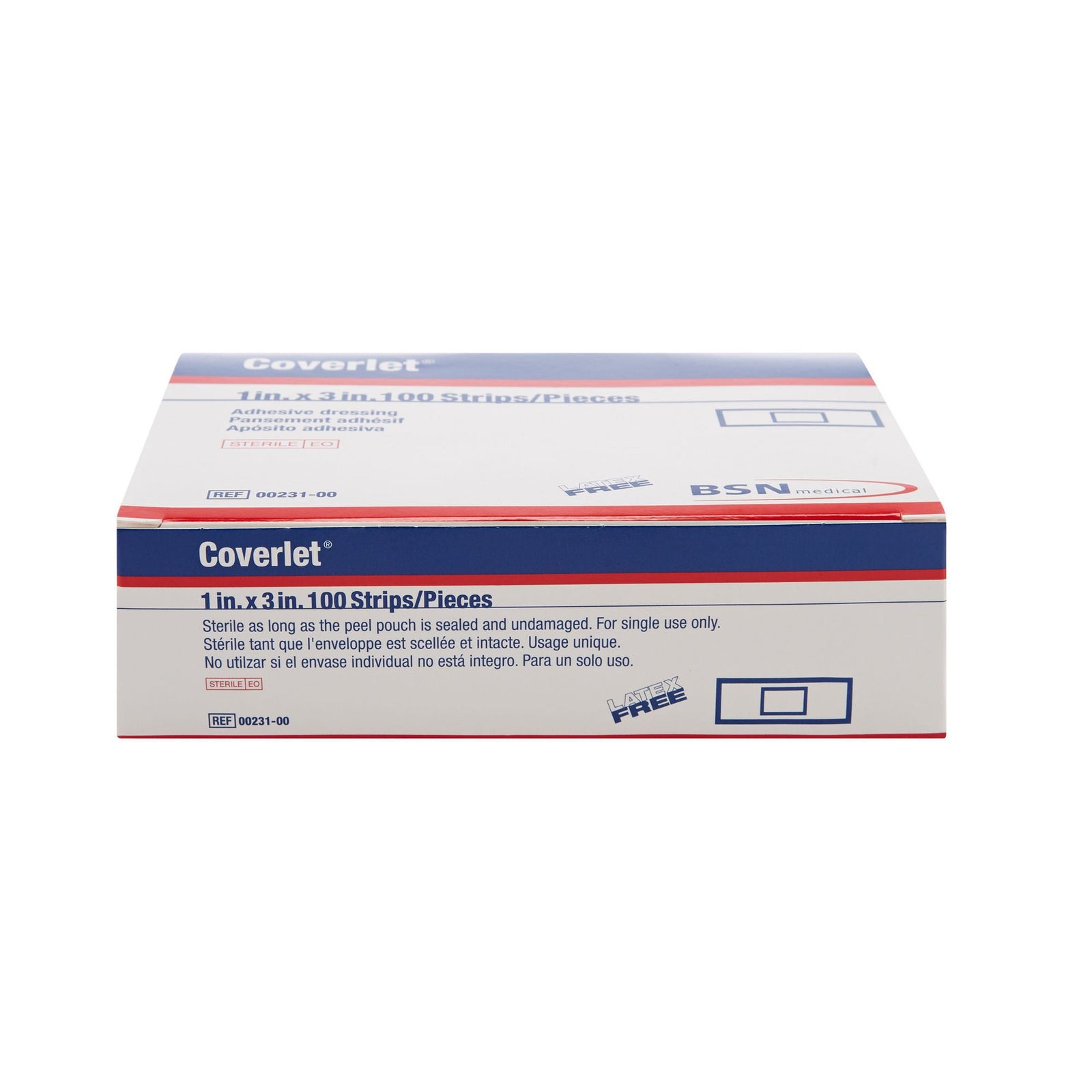 BSN Coverlet Adhesive Strip Bandage, 1 x 3 Inch