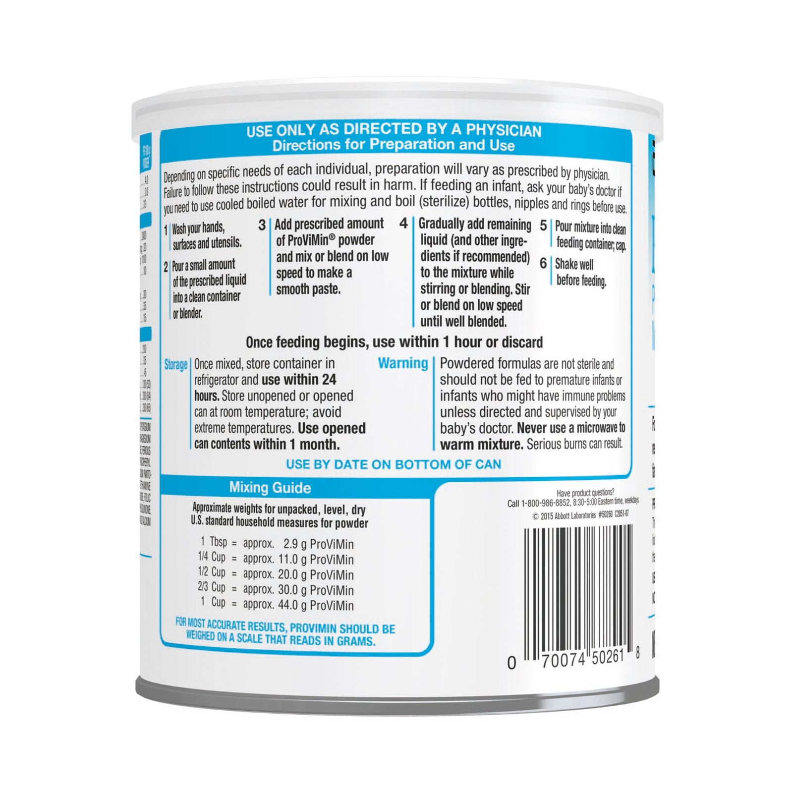 ProViMin® Unflavored Powder Oral Supplement - 5.3 oz. Can (Case of 6)