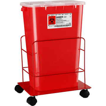 Red Rolling Cart 13 x 16 x 17 Inch